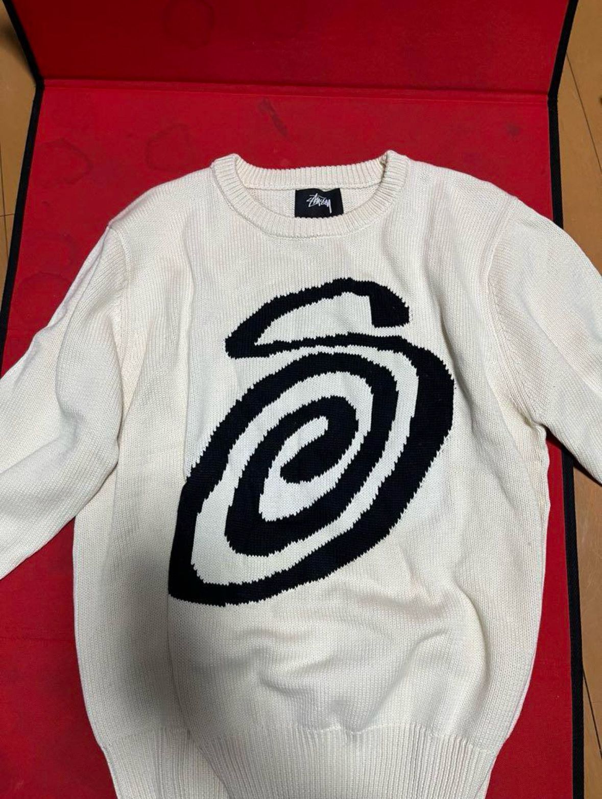 Stussy CURLY S SWEATER "Natural"