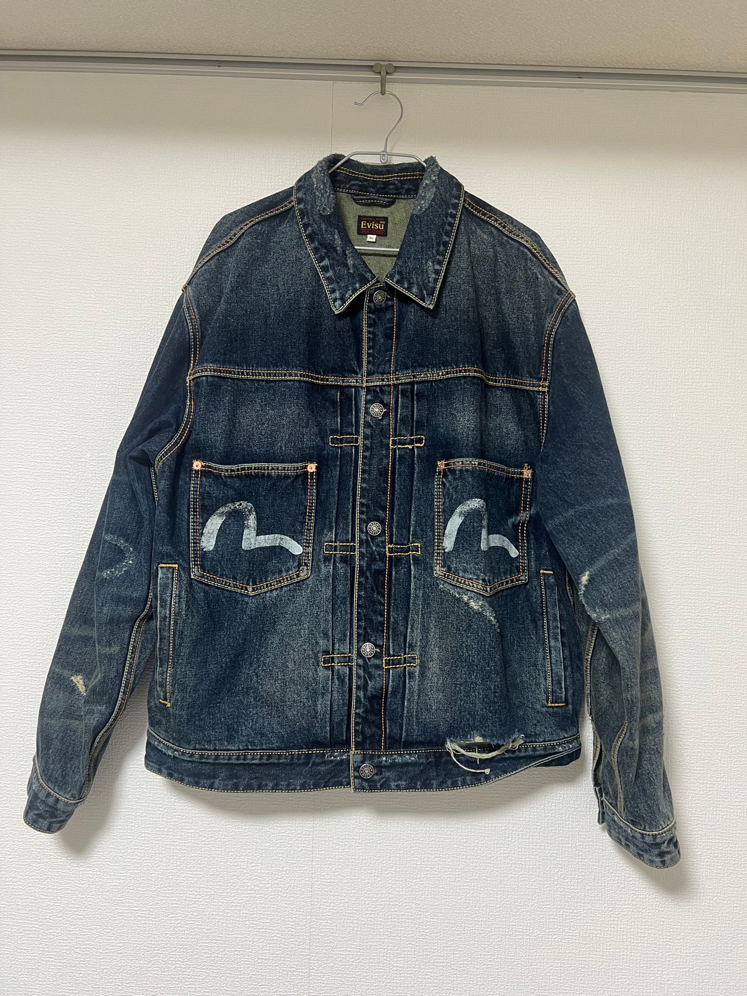 GDC x EVISU Washed Type 2 Denim Jacket "Indigo"