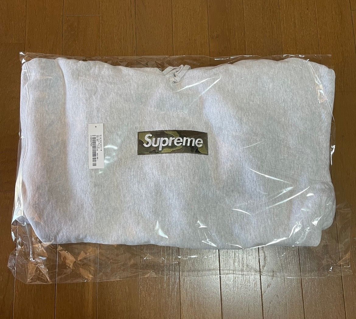 Supreme Box Logo Hooded Sweatshirt "Ash Grey" (23FW)