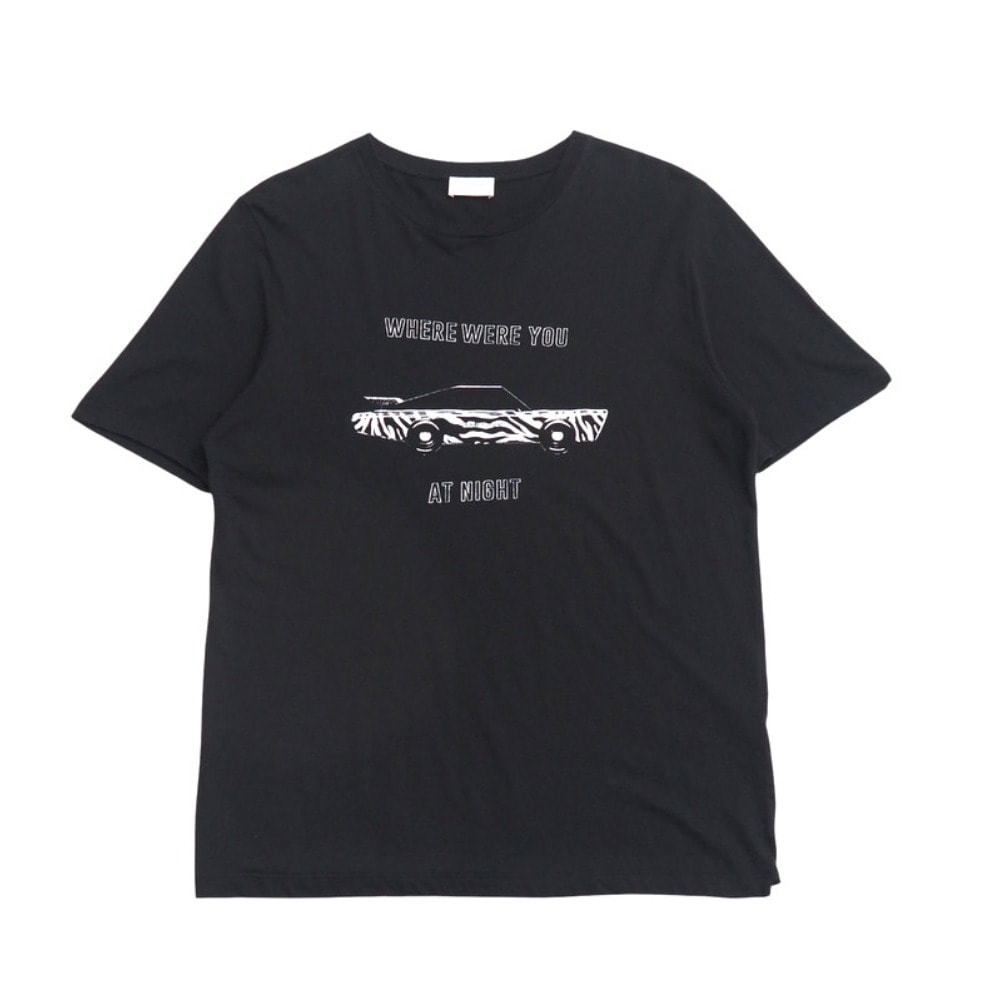 SAINT LAURENT PARIS サンローランパリ 半袖Tシャツ サイズXS プリント カットソー 車 CAR イタリア製 ブランド古着【中古】20250623/RA5247