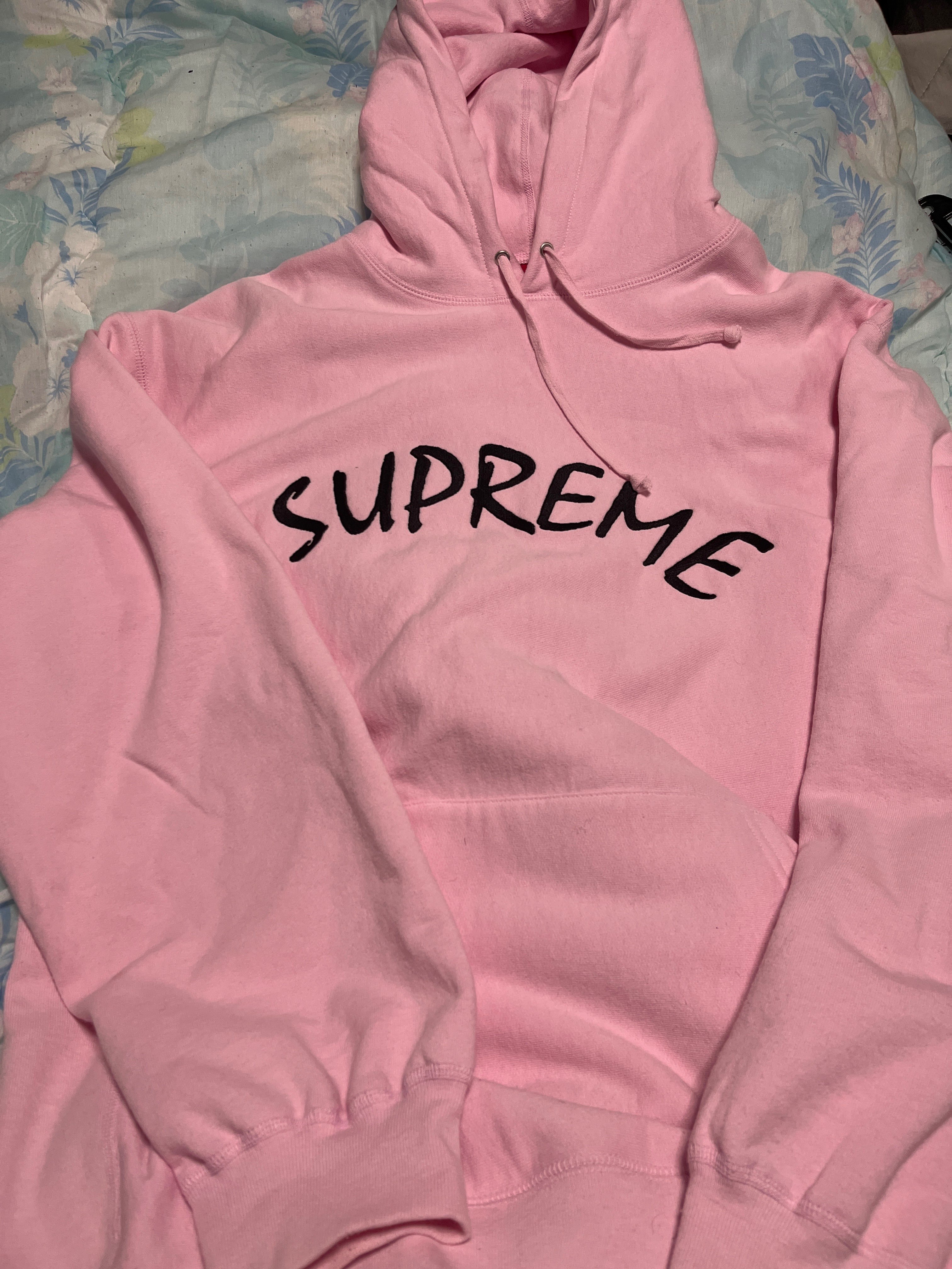 Supreme FTP Arc Hooded Sweatshirt "Pink"