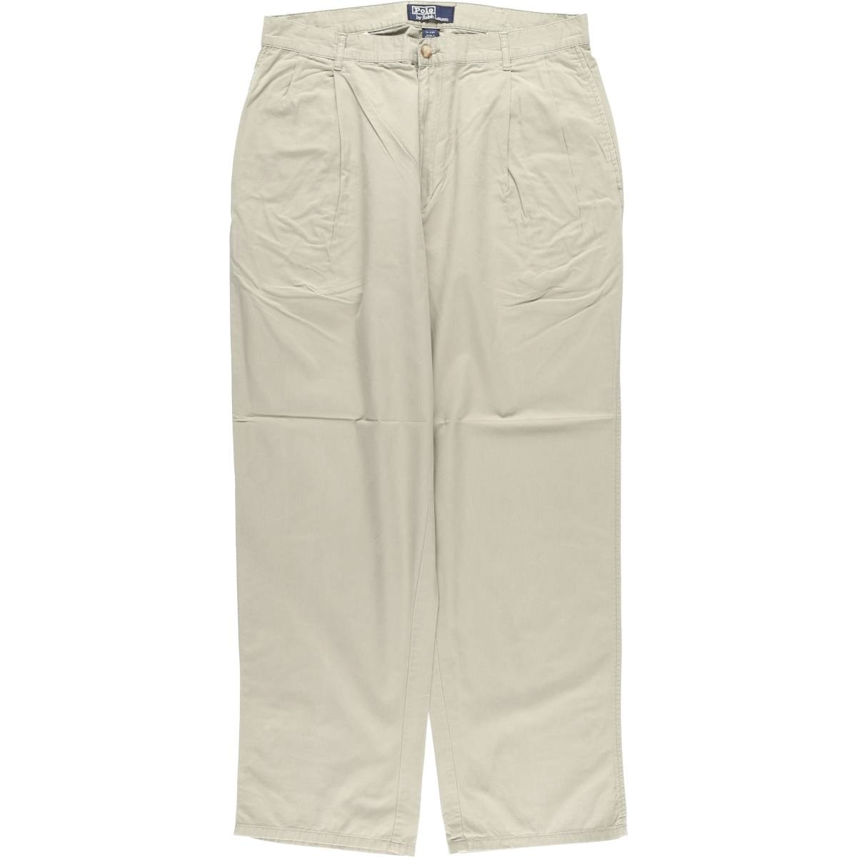 古着 ラルフローレン Ralph Lauren POLO by Ralph Lauren ツータック チノパンツ メンズw35相当/eaa606352