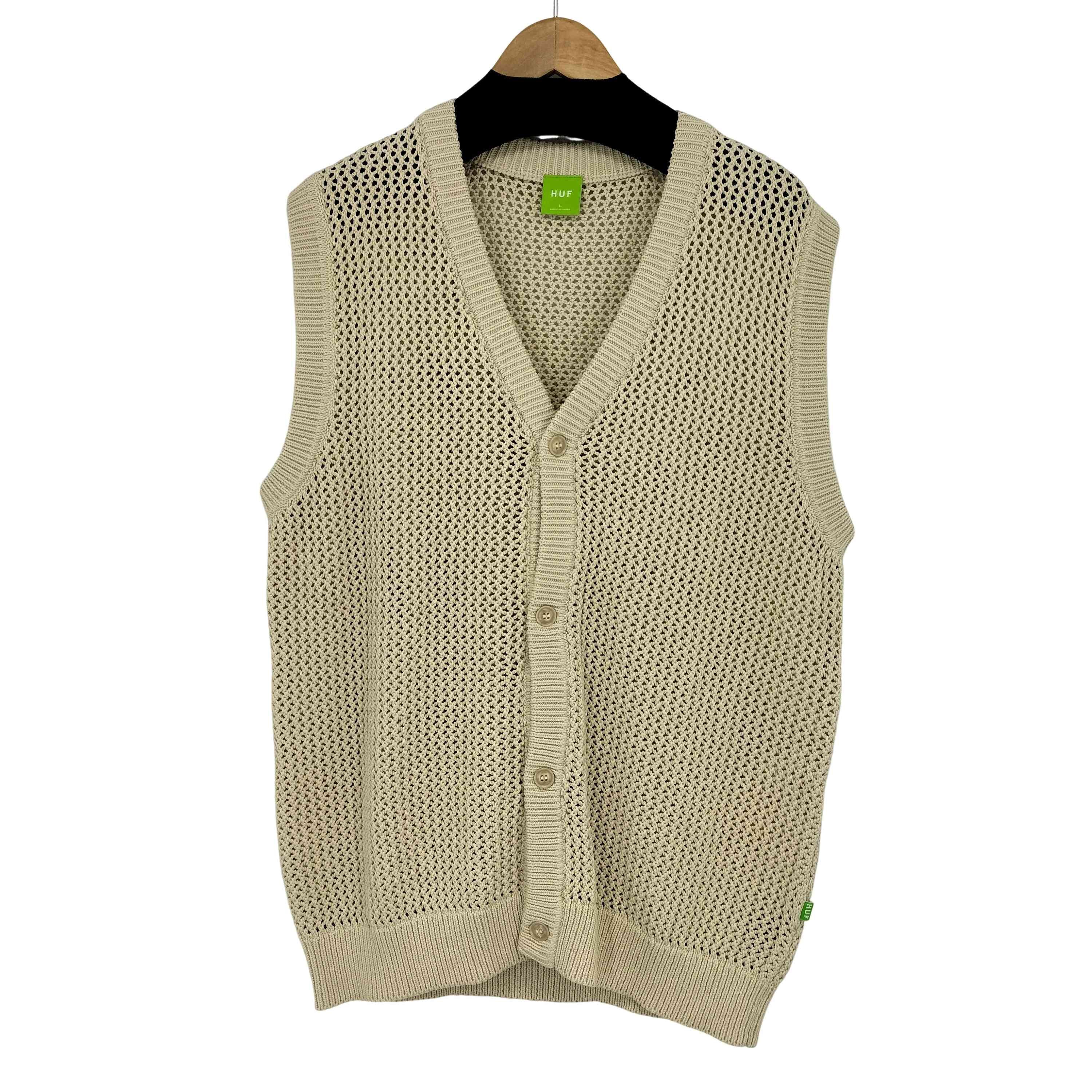 fishnet mesh vest ゆる網 ニットベスト【1141794133556】