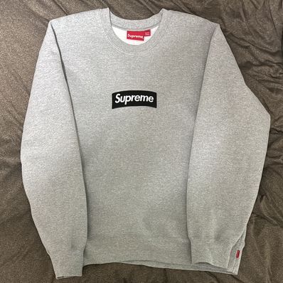 Supreme Box Logo Crewneck "Heather Grey" (22FW)