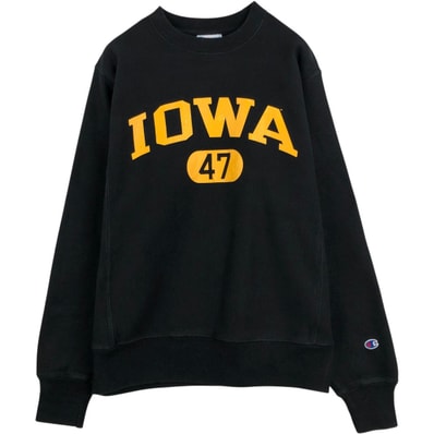 古着 チャンピオン Champion REVERSE WEAVE リバースウィーブ IOWA アイオワ大学 カレッジスウェットシャツ トレーナー メンズS相当/eaa683353