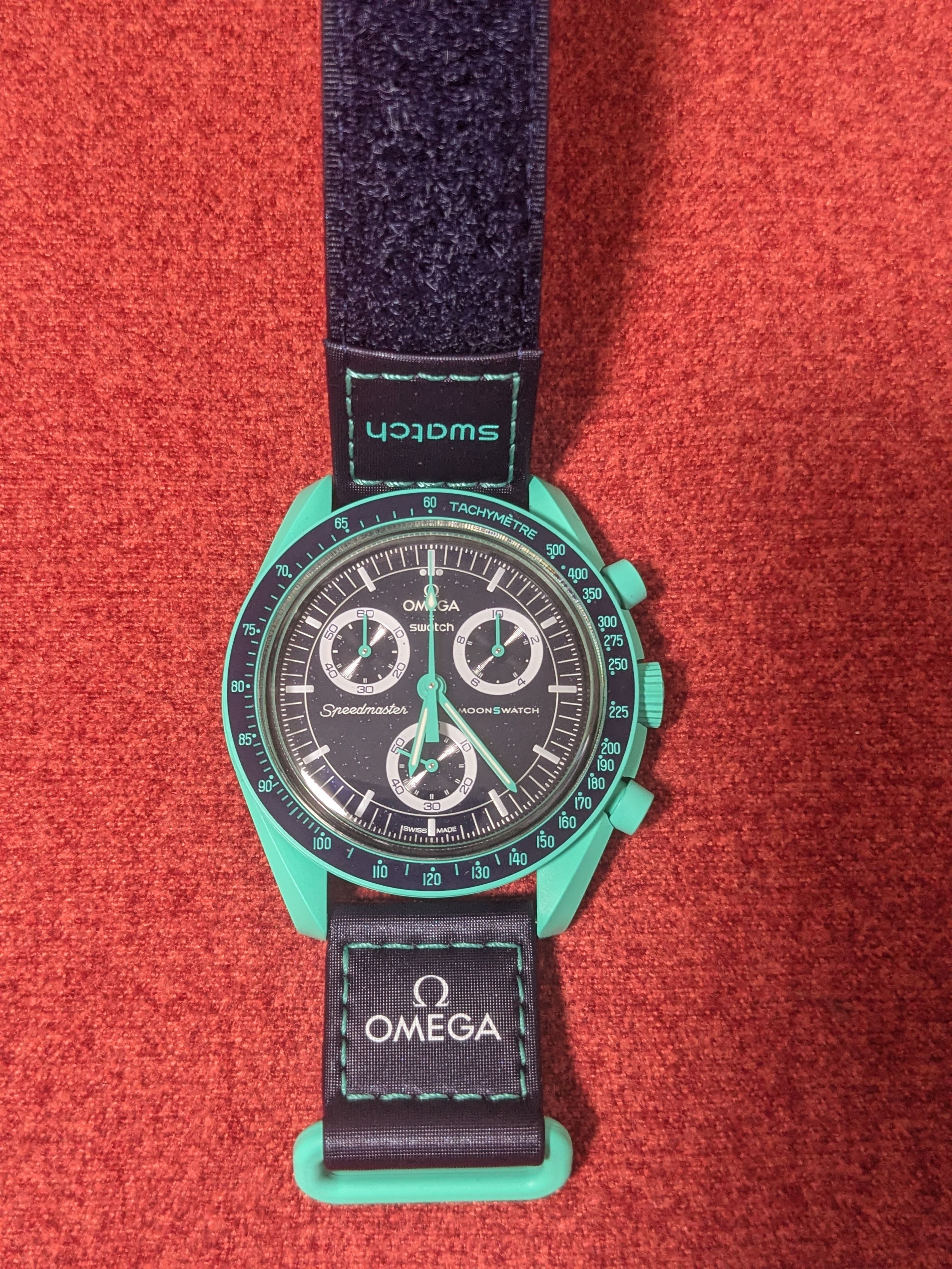 OMEGA x Swatch Bioceramic Moonswatch Mission On Earth "Polar Lights" SO33L103