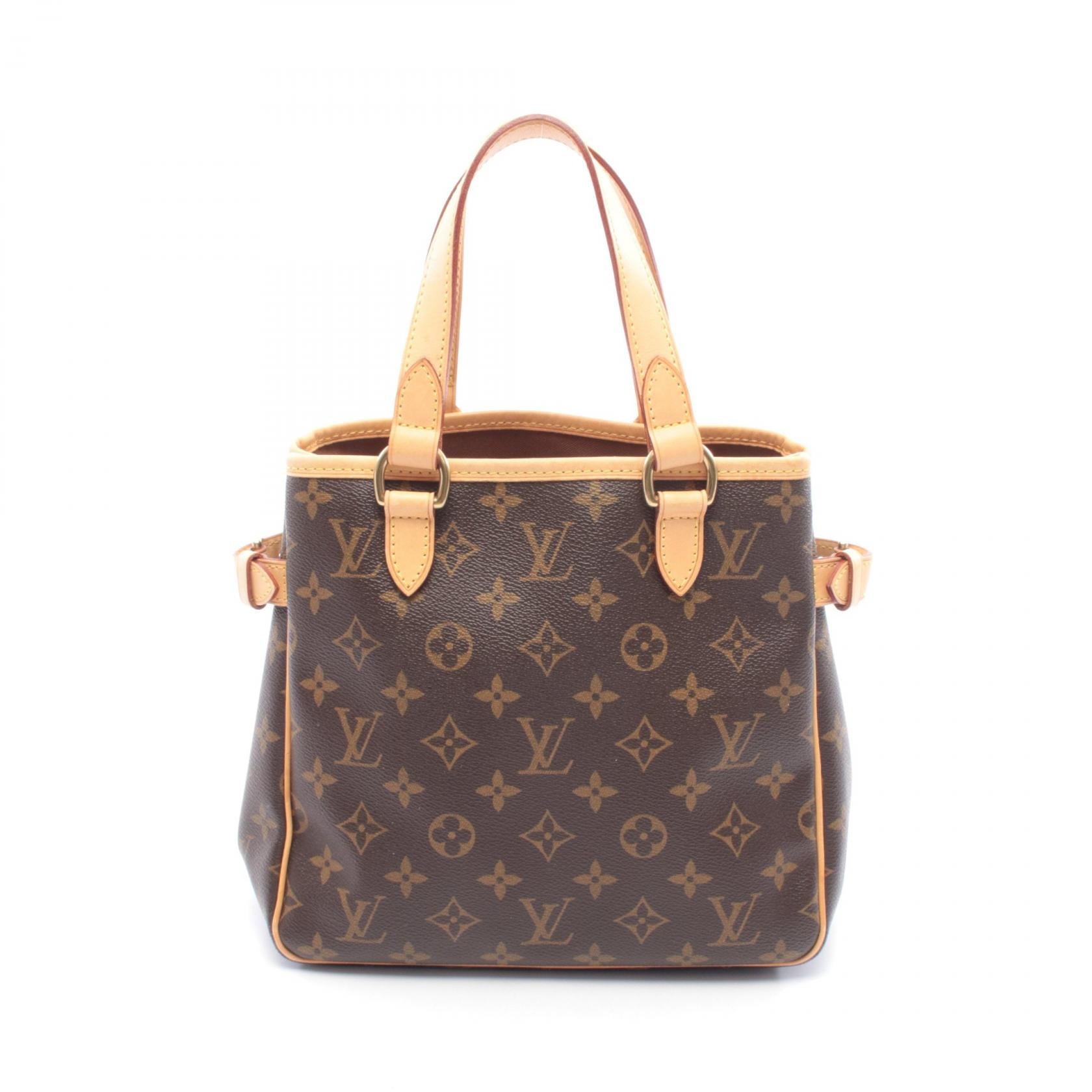 ルイ・ヴィトン LOUIS VUITTON バティニョール ハンドバッグ バッグ PVCコーティングキャンバス レザー モノグラム レディース ブラウン系 M51156 【中古】