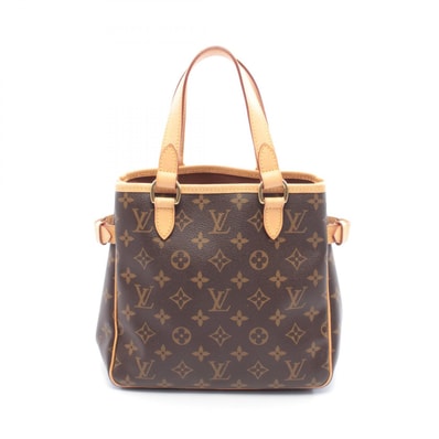 ルイ・ヴィトン LOUIS VUITTON バティニョール ハンドバッグ バッグ PVCコーティングキャンバス レザー モノグラム レディース ブラウン系 M51156 【中古】