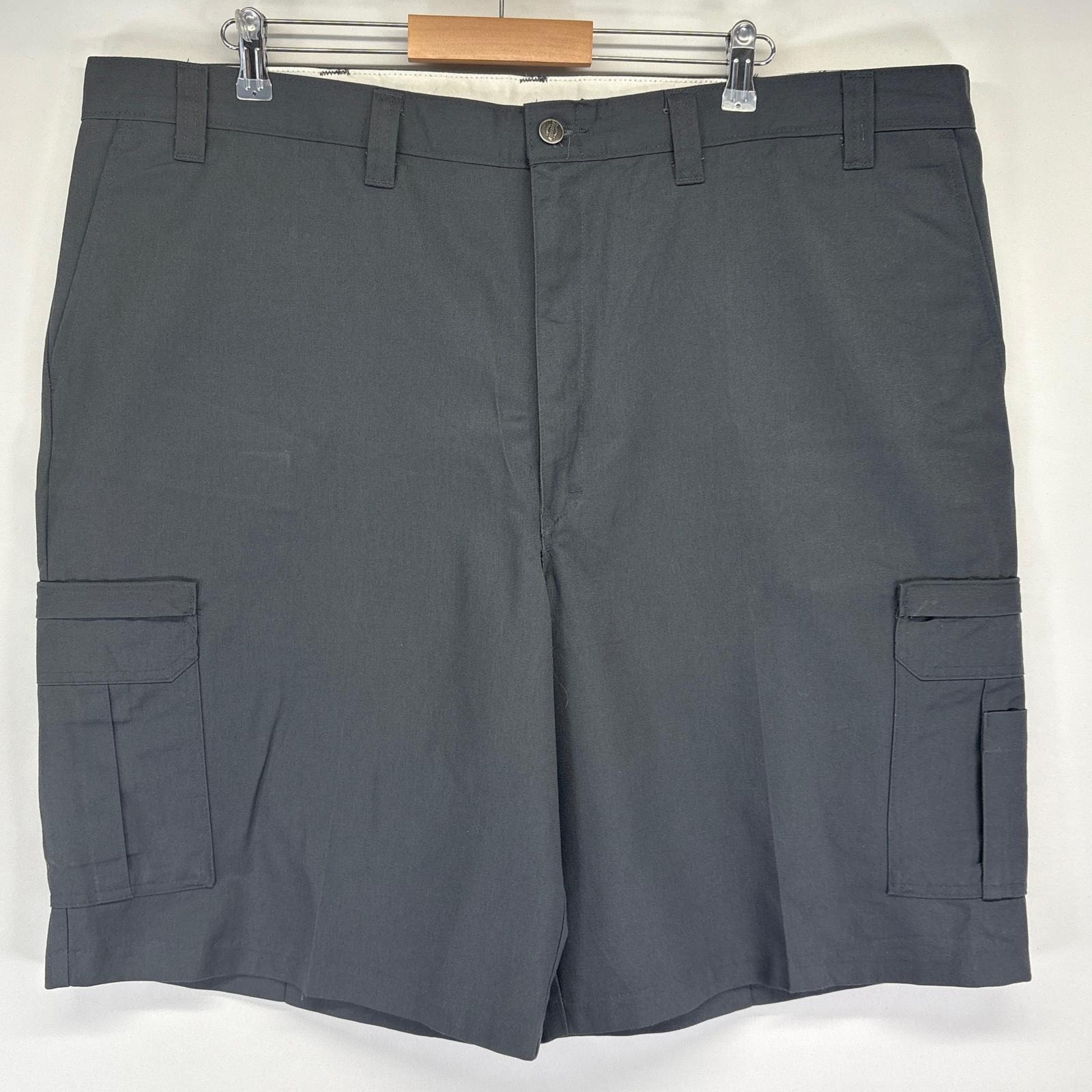 古着 美品 ディッキーズ Dickies ショートパンツ デッドストック タグ付き カーゴ 大きいサイズ ハーフ 半ズボン 短パン w46 ダークグレー メンズ