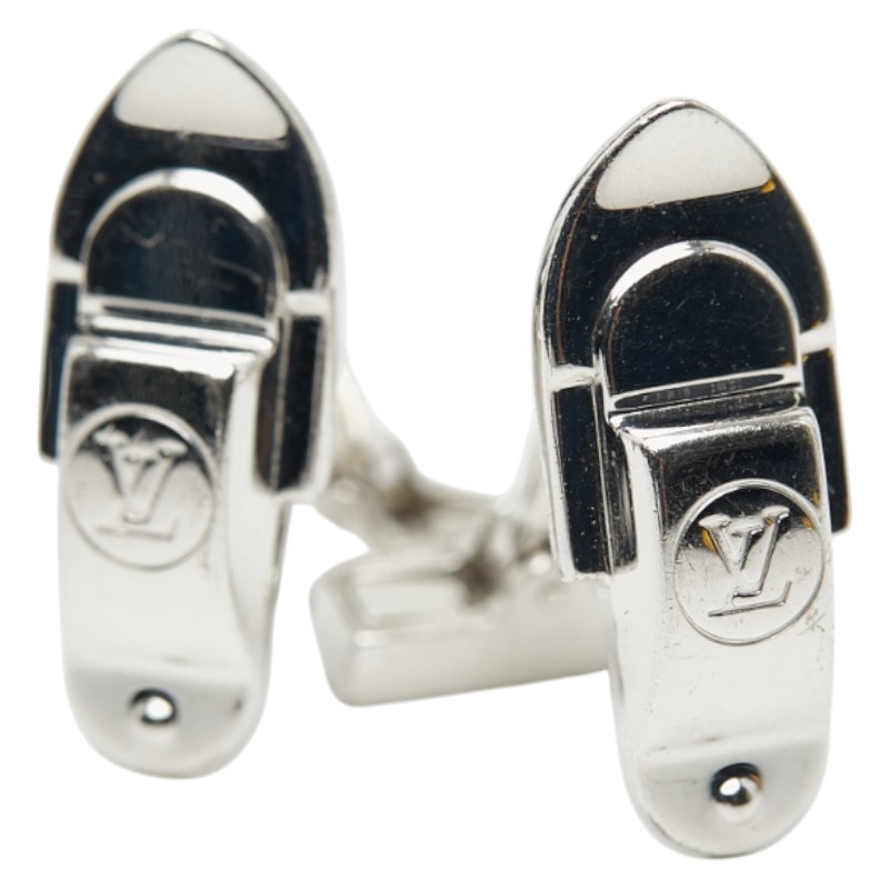 ルイ ヴィトン ブトン ドゥマンシェット セニョール カフス M64496 SV925 シルバー メンズ LOUIS VUITTON 【中古】