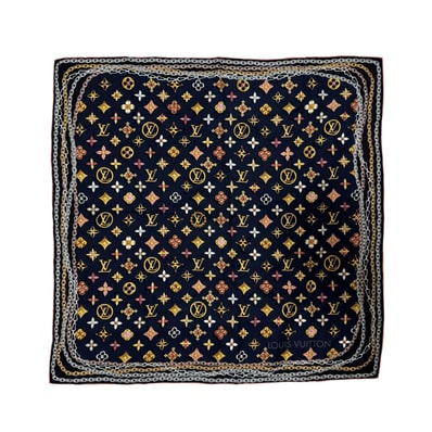 美品 ルイ ヴィトン LOUIS VUITTON シルクスカーフ カレ ユア ハイネス M71469 レディース