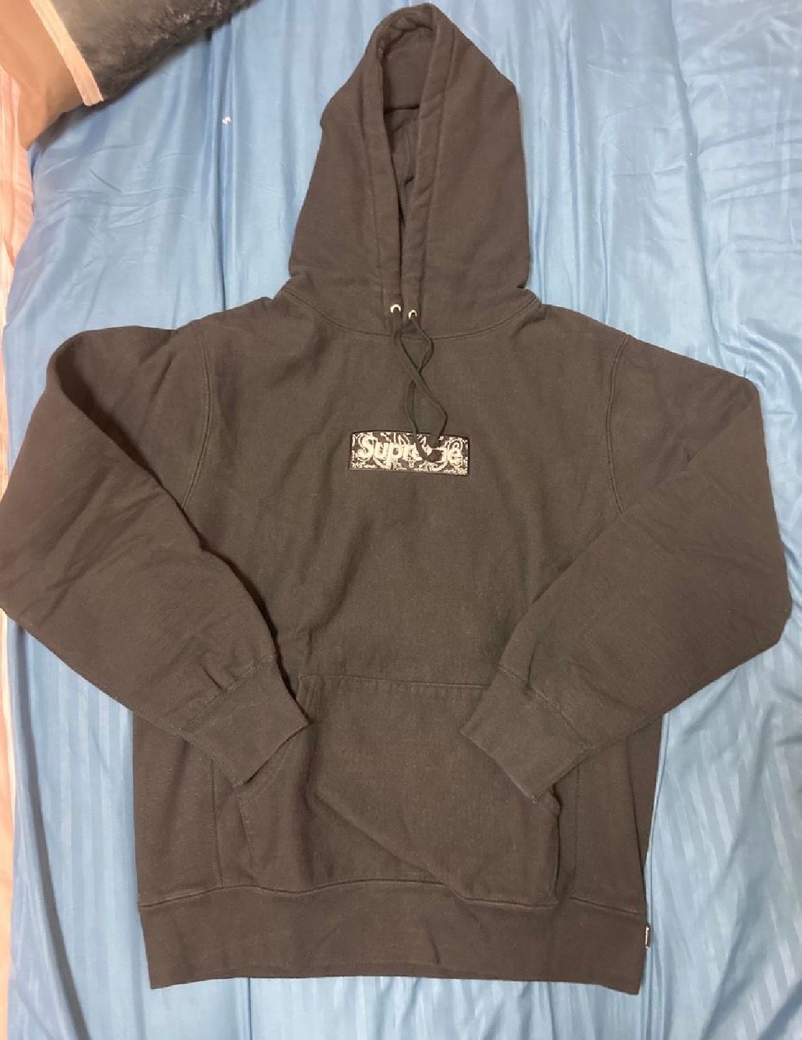 Supreme Bandana Box Logo Hooded Sweatshirt "Black"