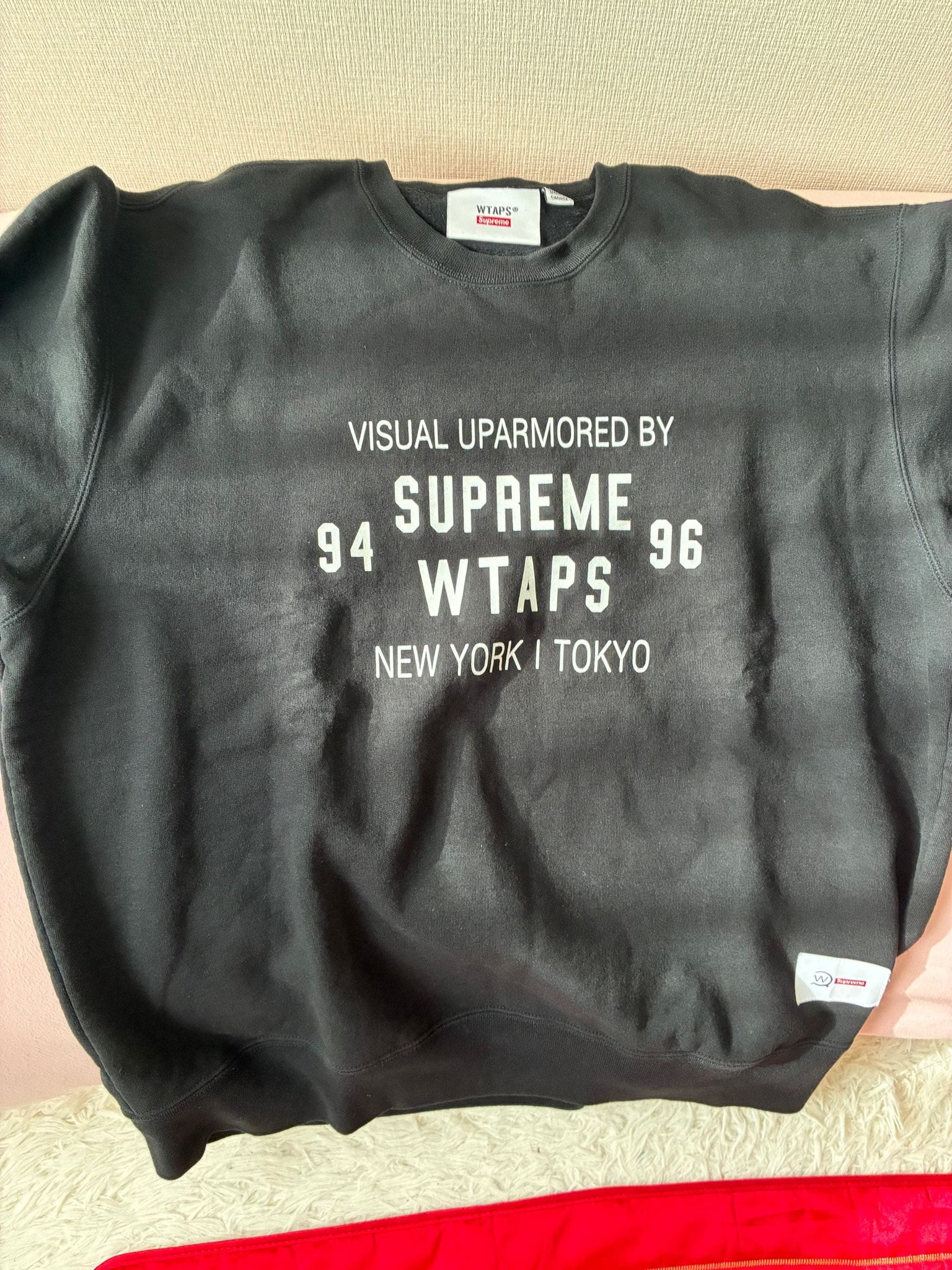 Supreme x WTAPS Crewneck "Black" 21274SPD-CSM03S
