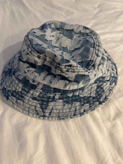 Supreme Fat Tip Jacquard Denim Crusher "Blue"