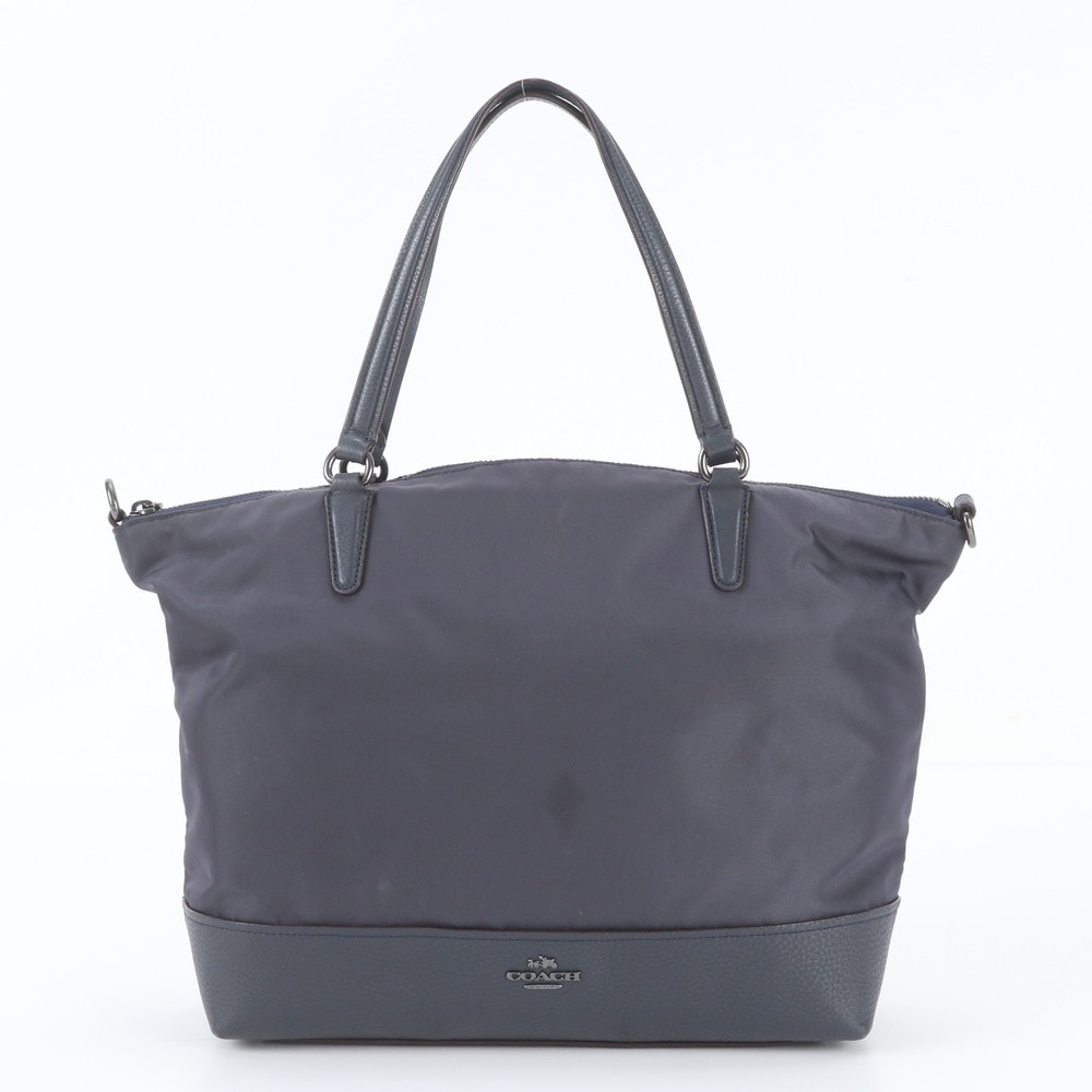 ■極美品 コーチF57902 トート バッグ レザー×ナイロン