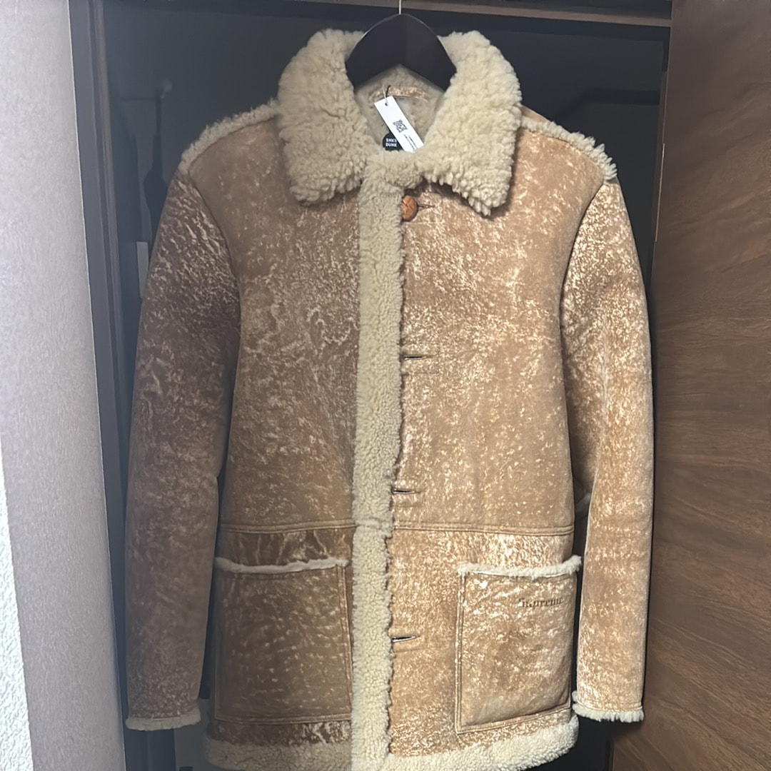 Supreme x Schott Shearling Coat "Tan"
