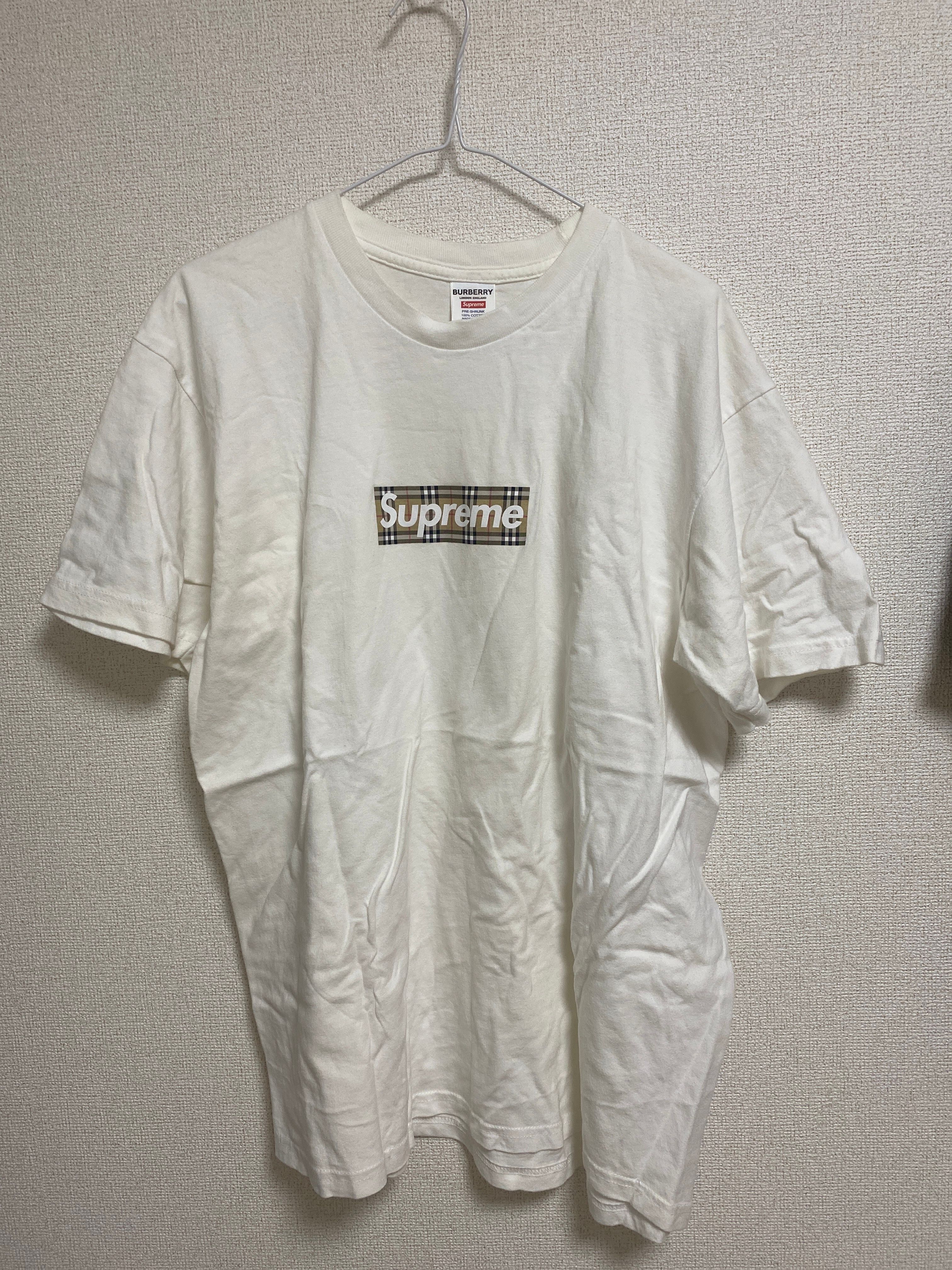 Supreme / Burberry Box Logo Tee "White"