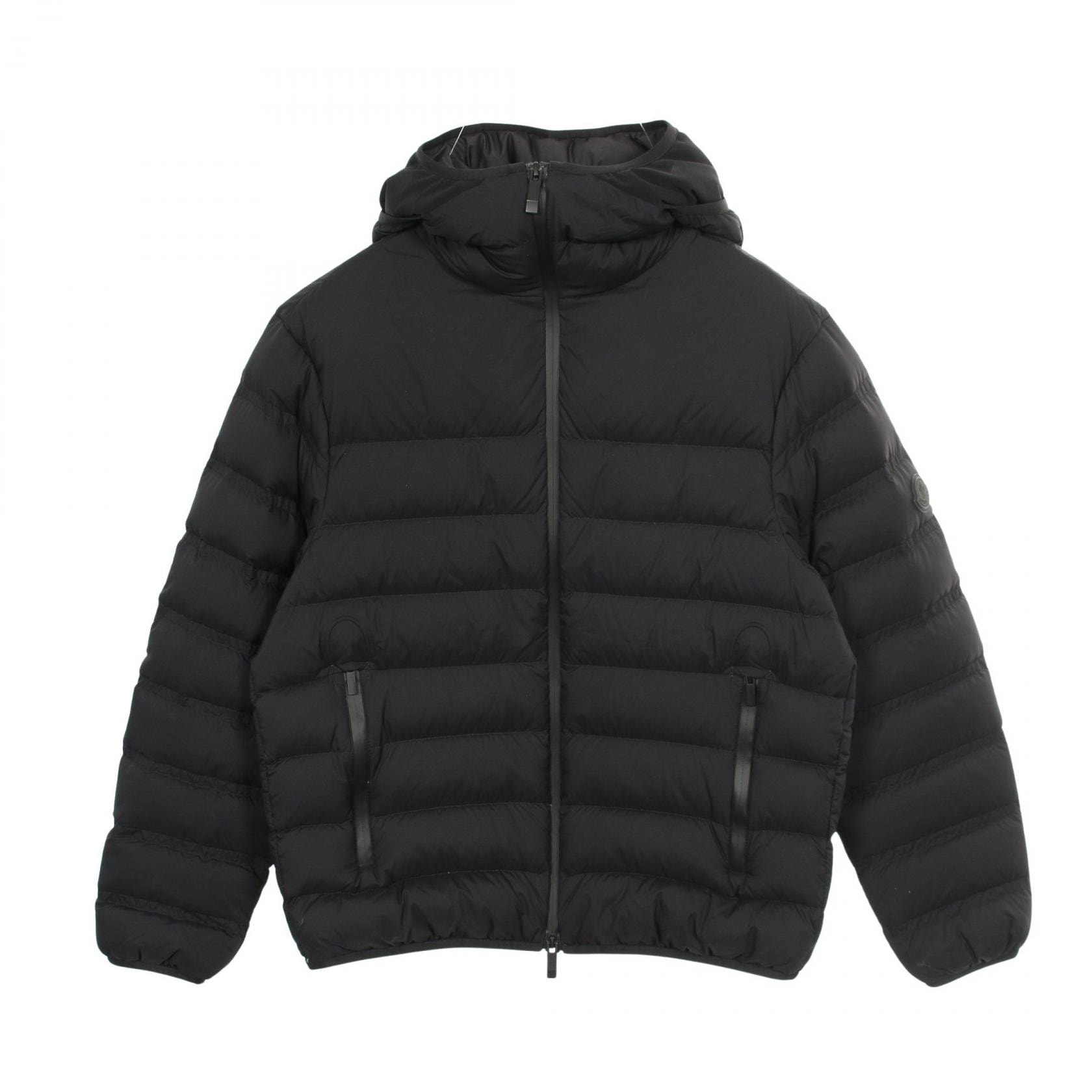 モンクレール MONCLER ARROUX ダウンジャケット 衣料品 アウター ナイロン メンズ ブラック系 【中古】