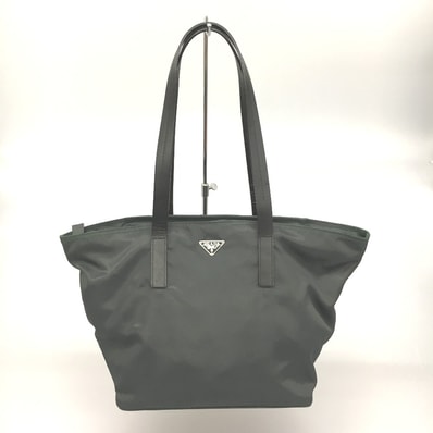 PRADA プラダ バッグ トートバッグ グリーン ギャランティーカード付 BR0408 グリーン