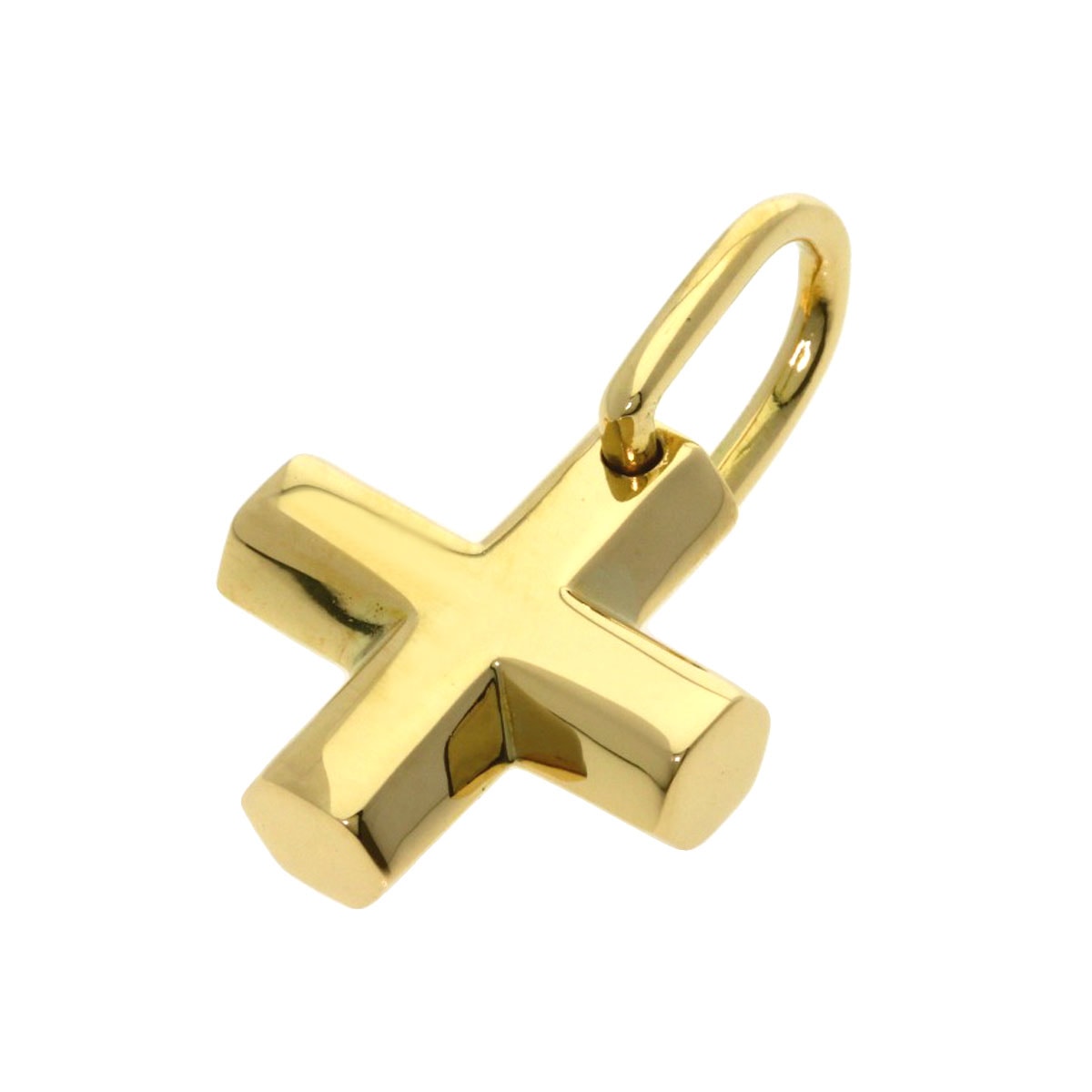BVLGARI ブルガリ グリーク クロス ペンダントトップ K18YG レディース [中古]