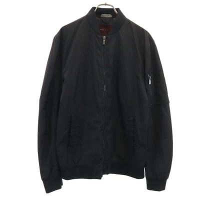 美品 ZARA MAN ザラマン MA-1 フライトジャケット M ブラック