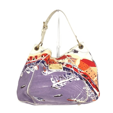 ルイヴィトン LOUIS VUITTON リヴィエラGM M95805 2009年クルーズ ガリエラ カバン 肩掛け ショルダーバッグ レザー/キャンバス マルチカラー