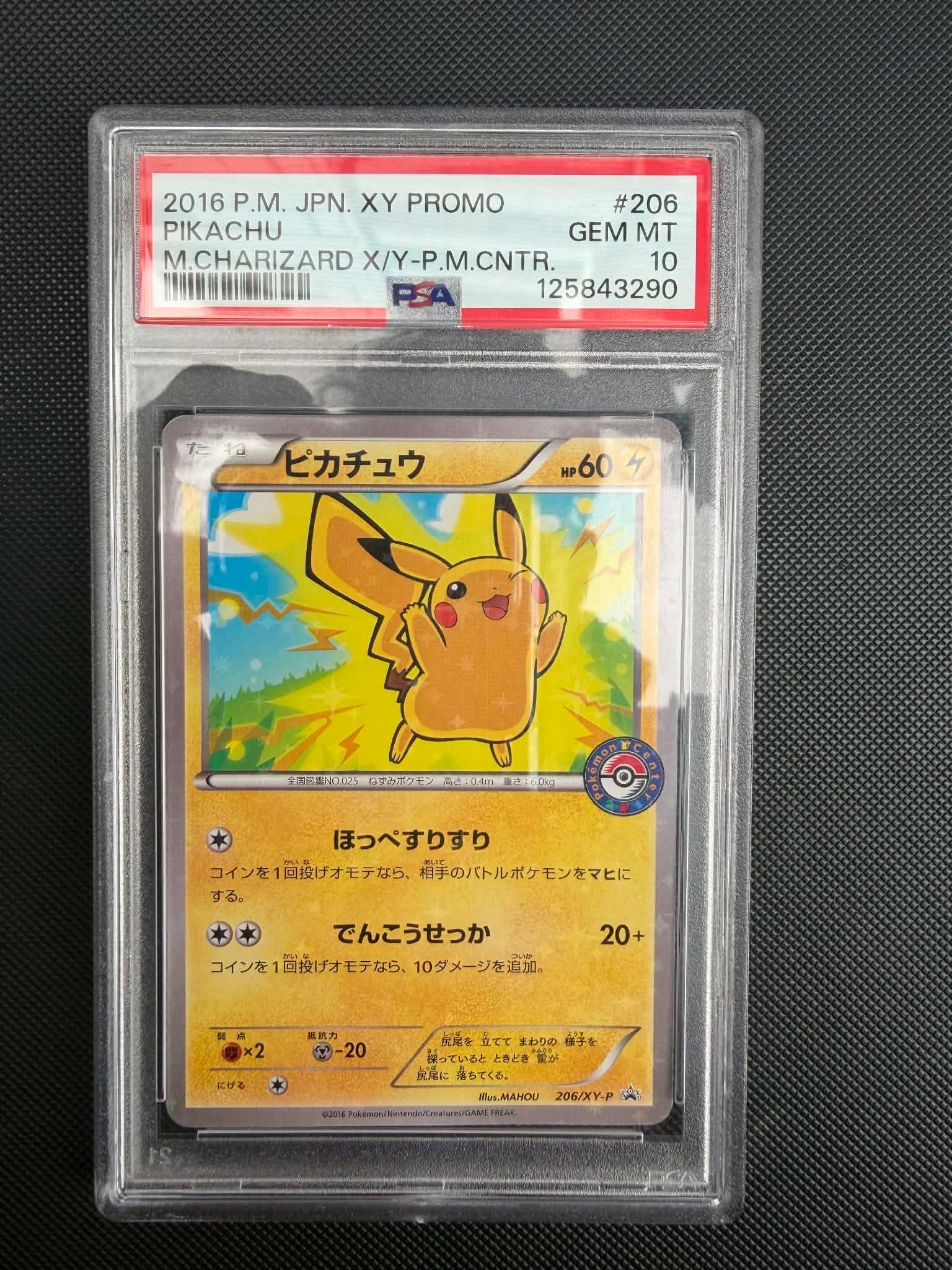 ピカチュウ P [XY-P 206](スペシャルBOX「メガリザードンXのポンチョを着たピカチュウ・メガリザードンYのポンチョを着たピカチュウ」)