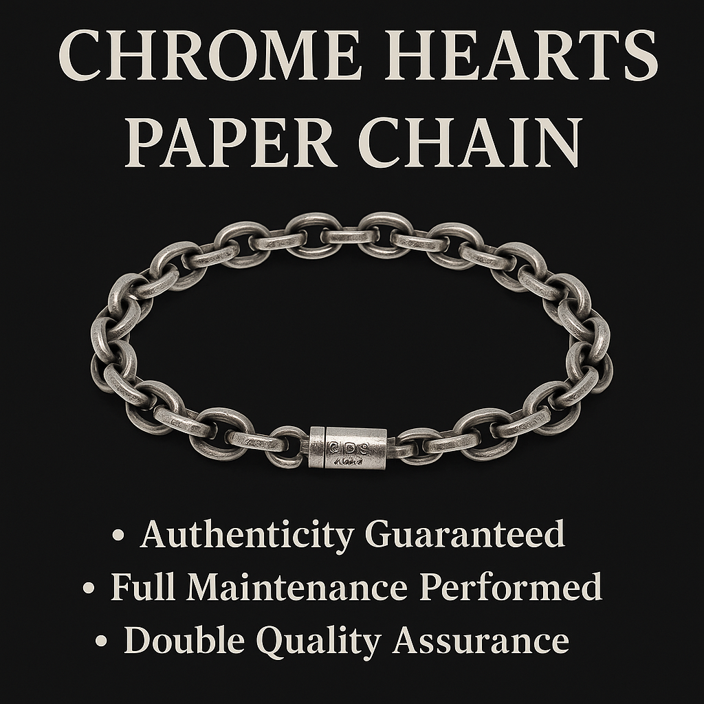Chrome Hearts Paper Chain Bracelet "Silver"