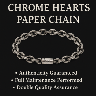 Chrome Hearts Paper Chain Bracelet "Silver"