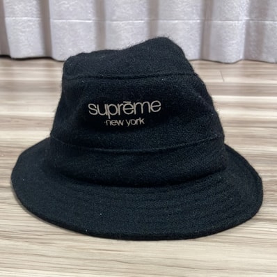 Supreme Harris Tweed Classic Logo Crusher "Black"