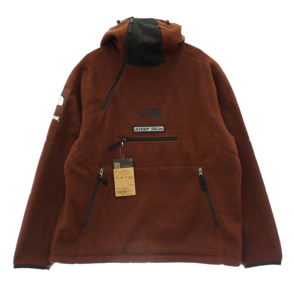 Supreme x The North Face Steep Tech Fleece Pullover "Brown"