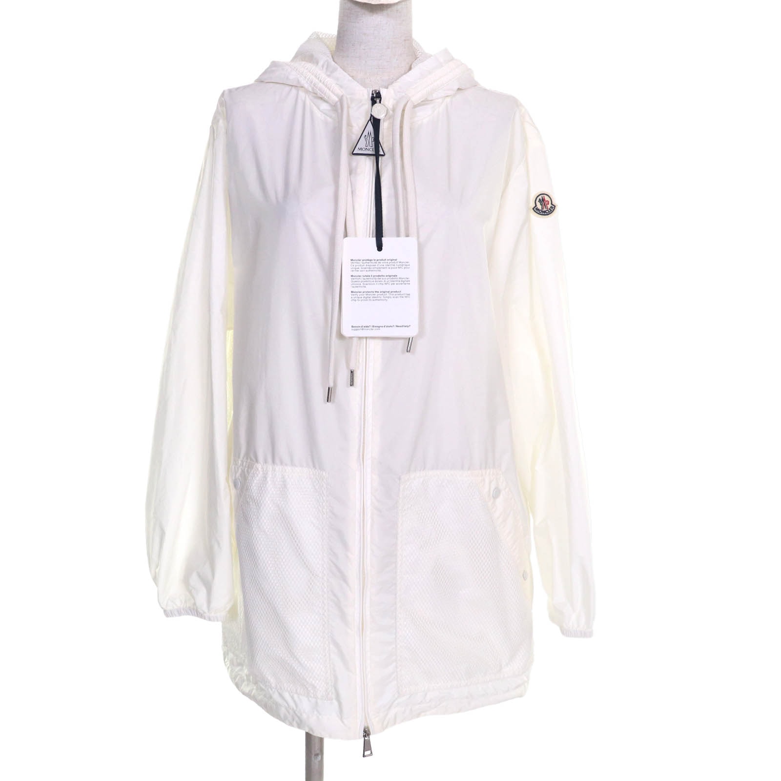 未使用品 モンクレール
 ナイロンジャケット IOLE ホワイト レディース 1
