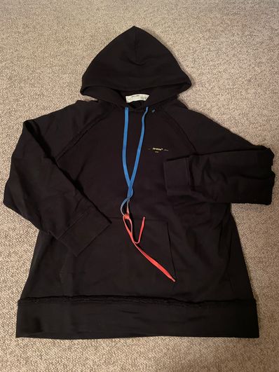 OFF-WHITE Oversized Acrylic Arrows Hoodie "Black"