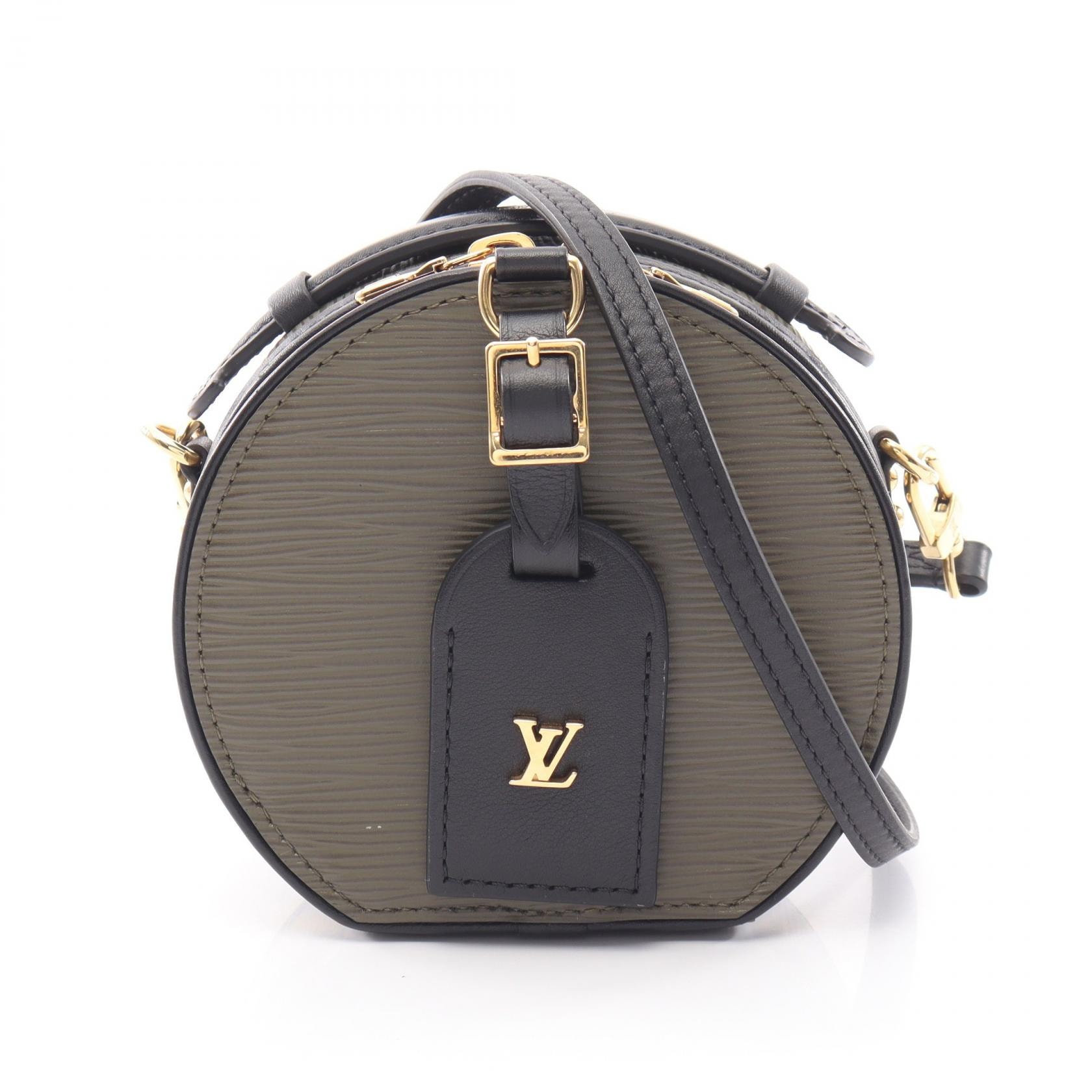 ルイ・ヴィトン LOUIS VUITTON ミニ ボワット シャポー 2WAY ハンドバッグ バッグ レザー エピ レディース カーキ系 / ブラック系 R96001 【中古】