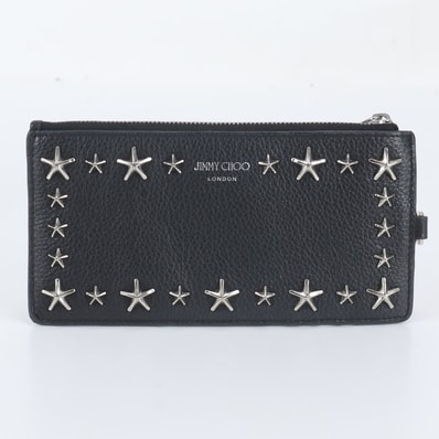 ■極美品 ジミーチュウ スター スタッズ フラグメントケース長財布