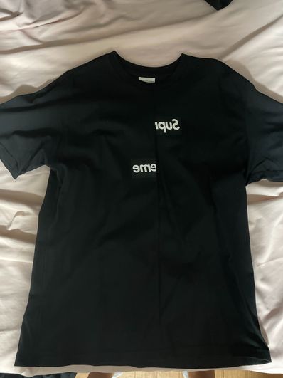Supreme / Comme des Garçons SHIRT® Split Box Logo Tee "Black"