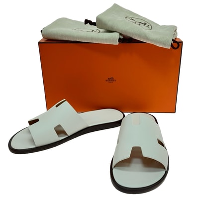 $$ HERMES エルメス サンダル イズミール 41(26cm) 041141ZH ホワイト