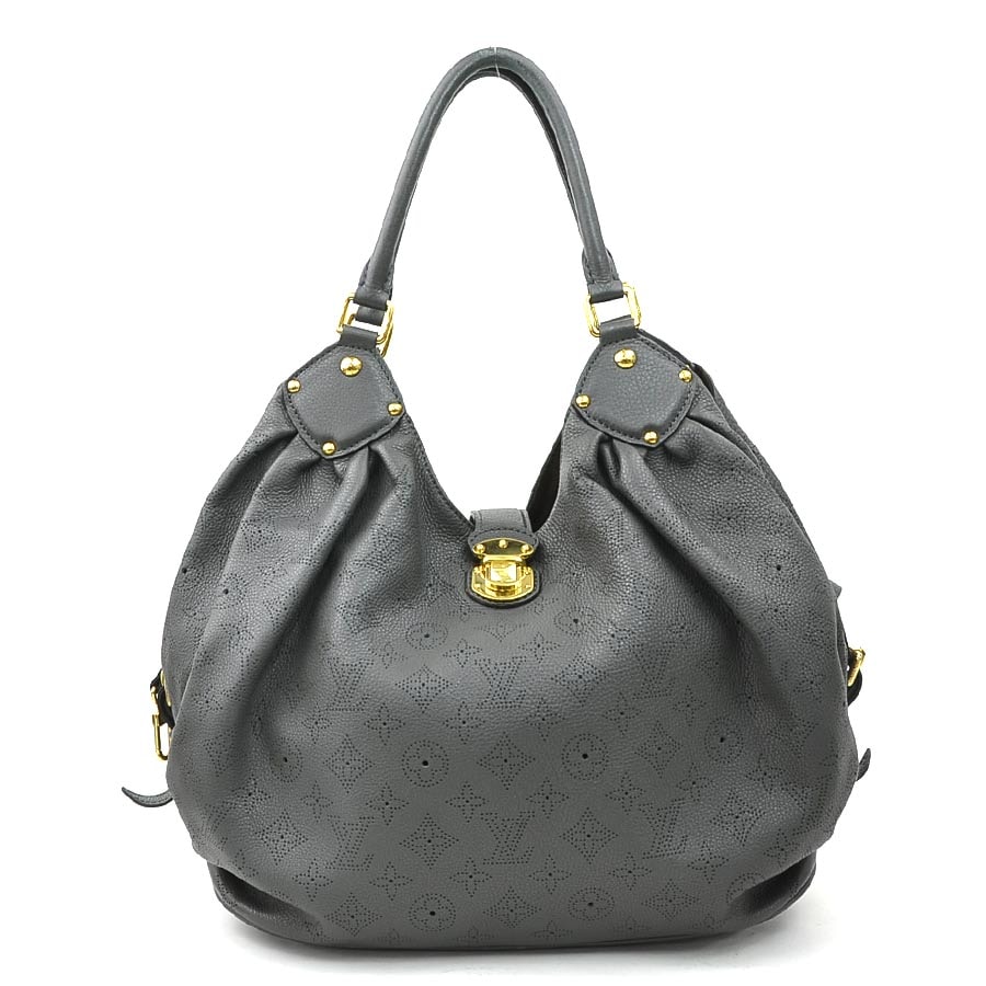 ルイ ヴィトン LOUIS VUITTON ハンドバッグ モノグラムマヒナ マヒナL モノグラムマヒナ グレー レディース M93121【中古】 r11192a