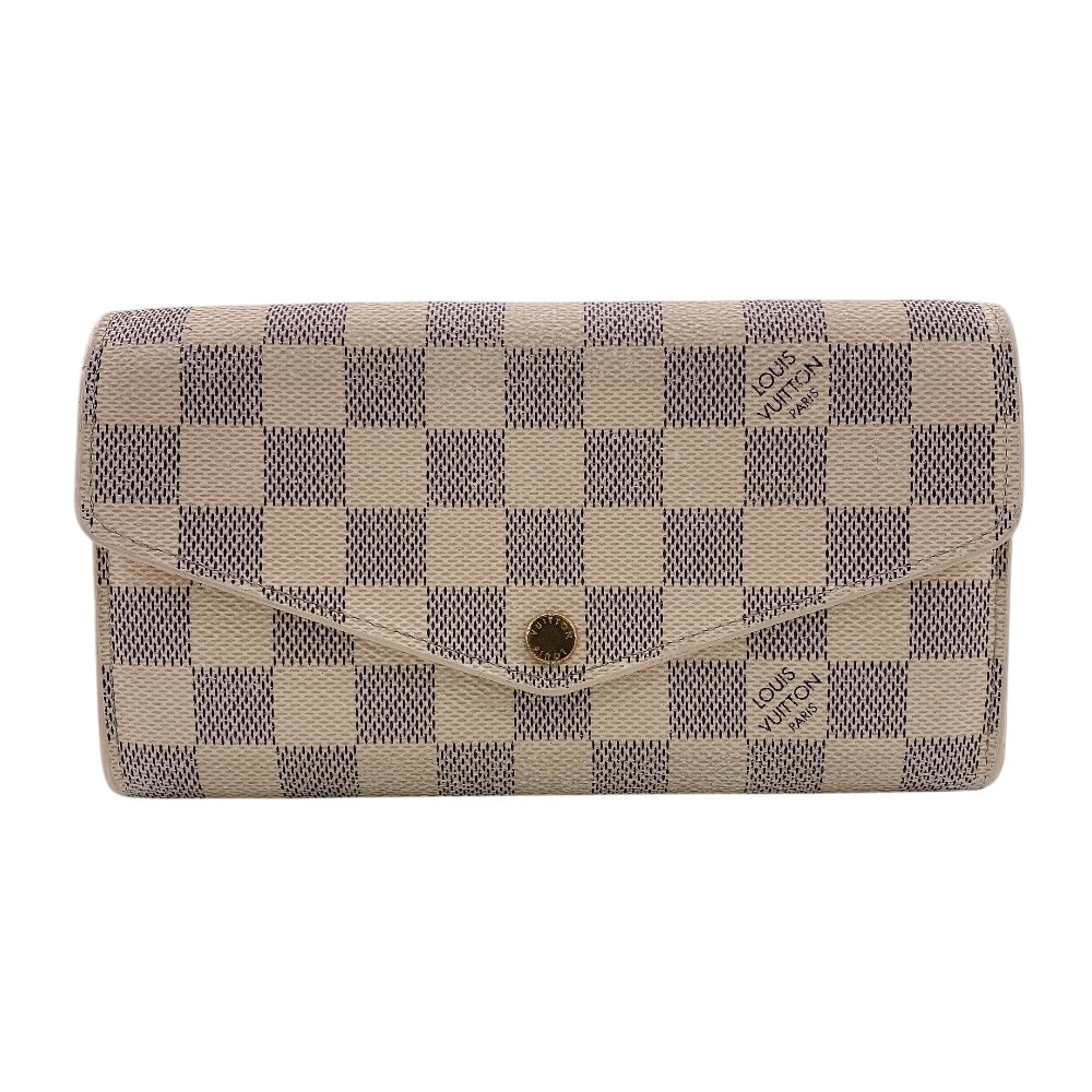 ルイヴィトン LOUIS VUITTON 長財布 ダミエアズール ポルトフォイユサラ N63208 ホワイト