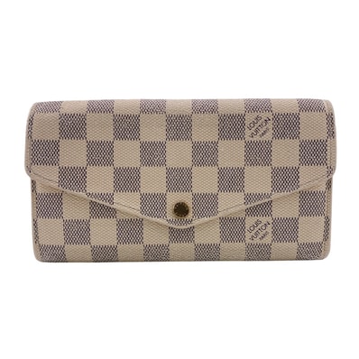 ルイヴィトン LOUIS VUITTON 長財布 ダミエアズール ポルトフォイユサラ N63208 ホワイト