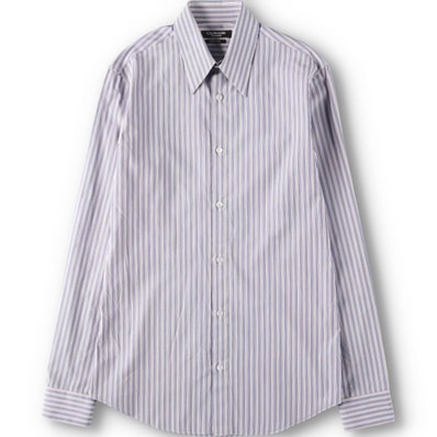 古着 カルバンクライン CALVIN KLEIN 205W39NYC 長袖 コットンストライプシャツ イタリア製 メンズS相当/yaa000404