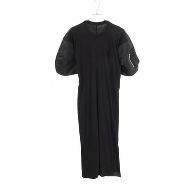 サカイ Sacai 半袖 切替 ワンピース 衣料品 トップス コットン ナイロン レディース ブラック系 【中古】