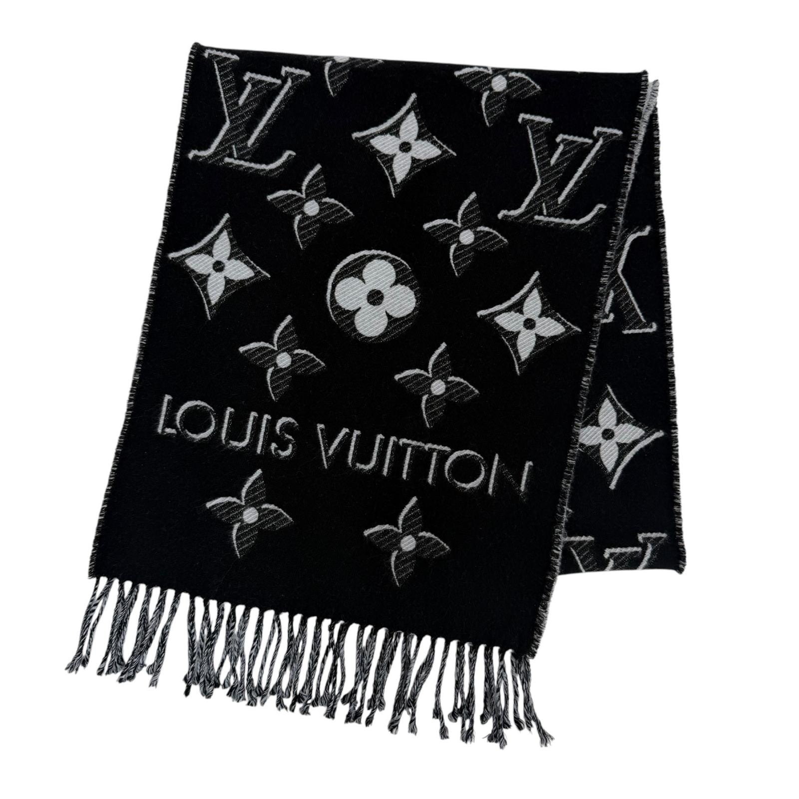 美品 ルイヴィトン マフラー エシャルプ LV エセンシャル シャイン