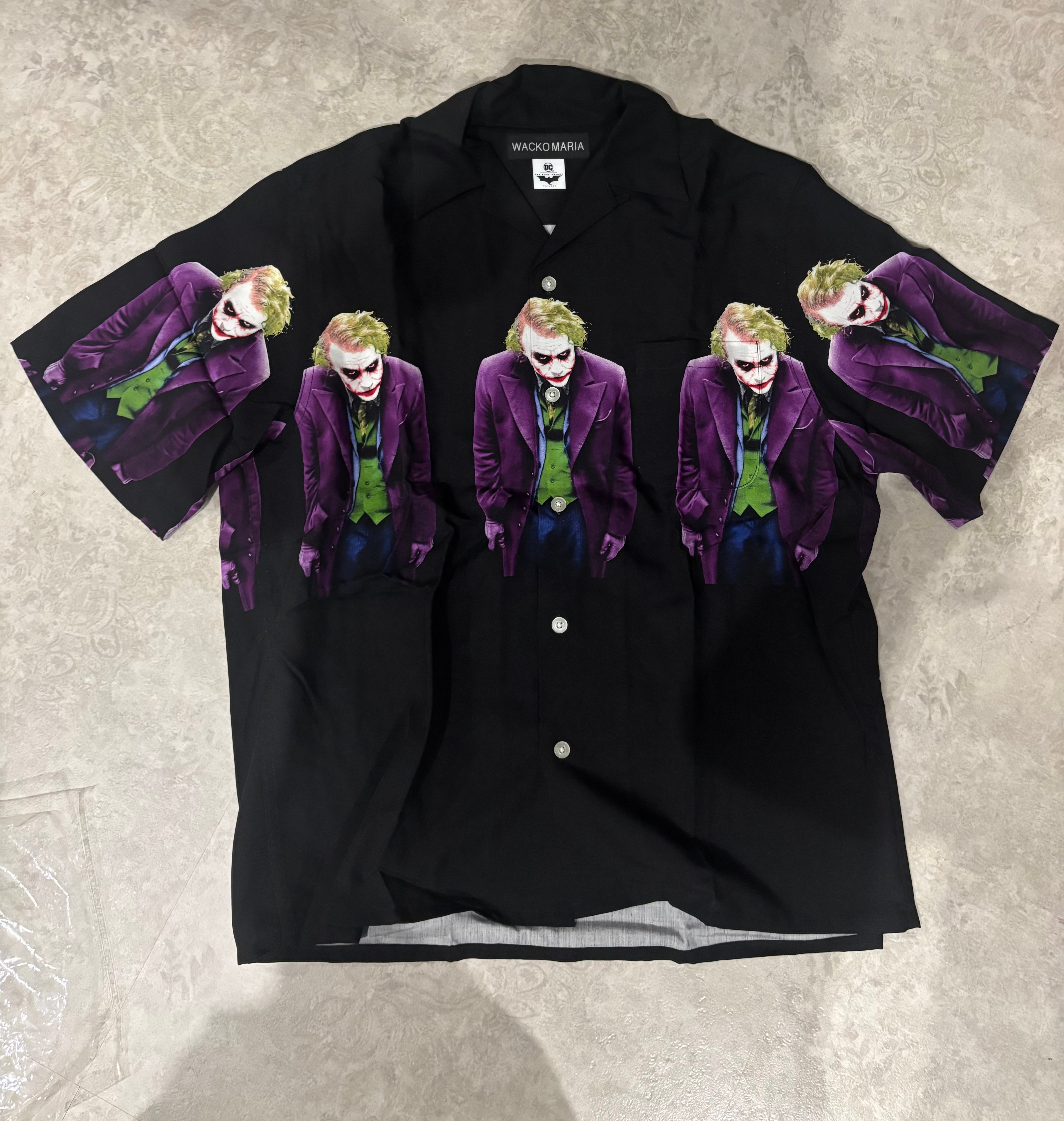 WACKO MARIA x The Dark Knight Trilogy Hawaiian Shirt "Black"