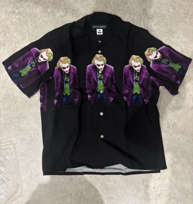 WACKO MARIA x The Dark Knight Trilogy Hawaiian Shirt "Black"