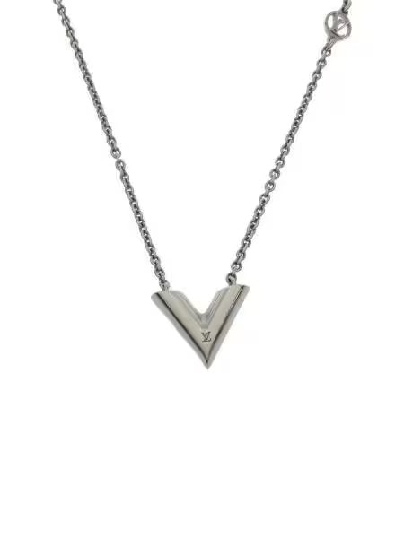 Louis Vuitton Essential V Supple Necklace "Silver"