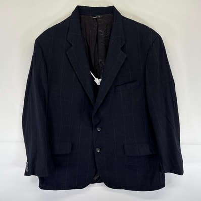 古着 90's/90年代 チャップスラルフローレン CHAPS RALPHLAUREN USA製 テーラードジャケット ブレザー スーツ チェック柄 ブラック メンズ