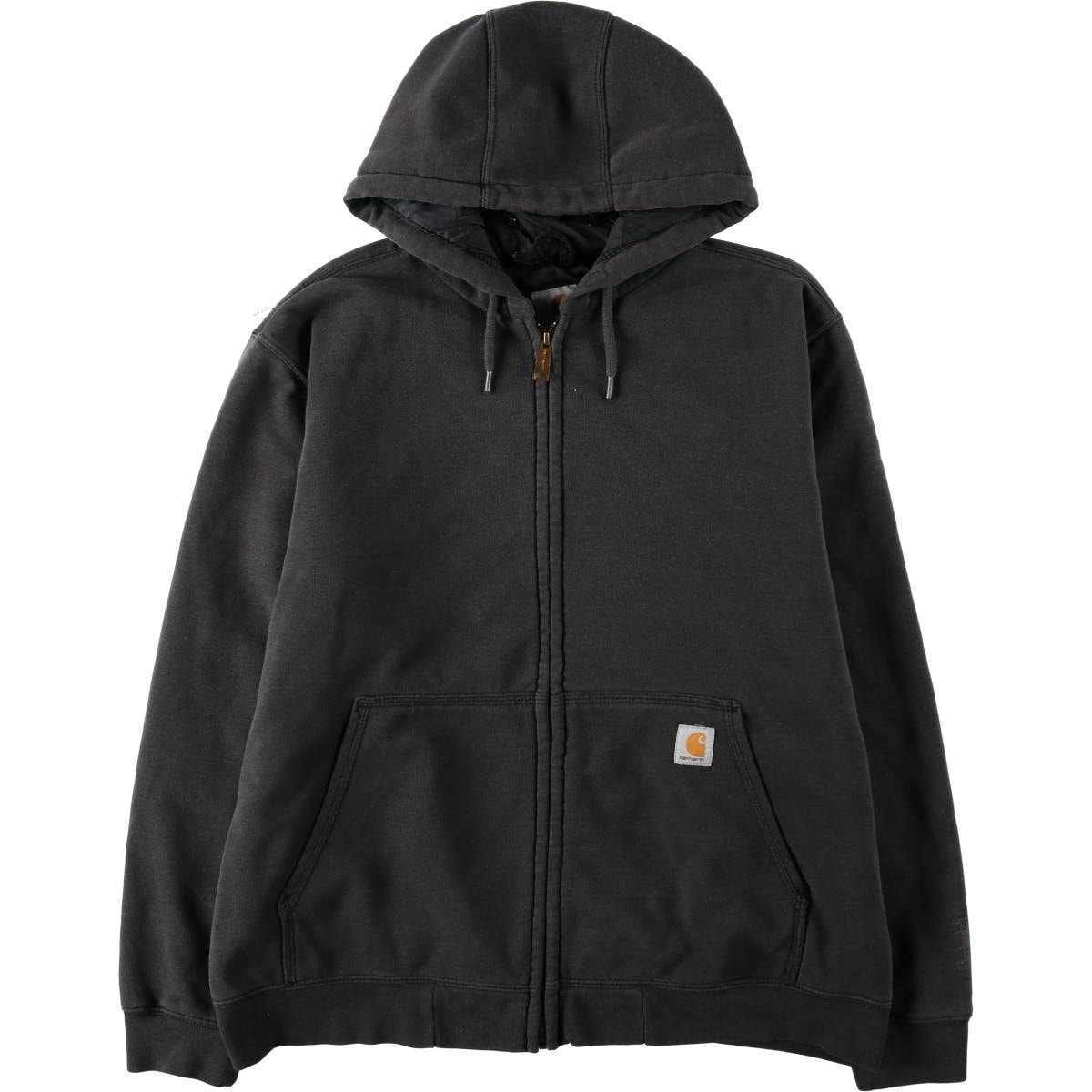 古着 カーハート Carhartt RAIN DEFENDER 中綿入り スウェットフルジップパーカー メンズM相当/eaa632936