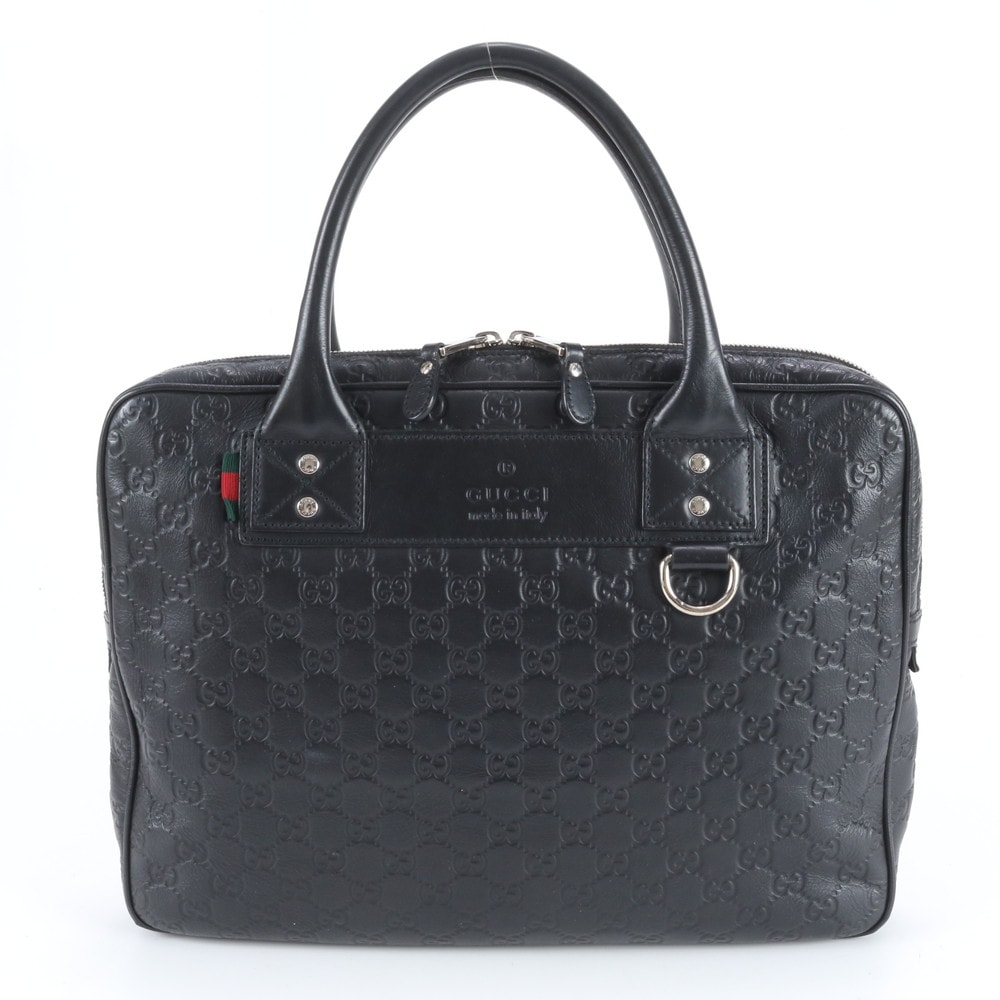 ■極美品 グッチ グッチシマ 322079 ビジネス バッグ レザー