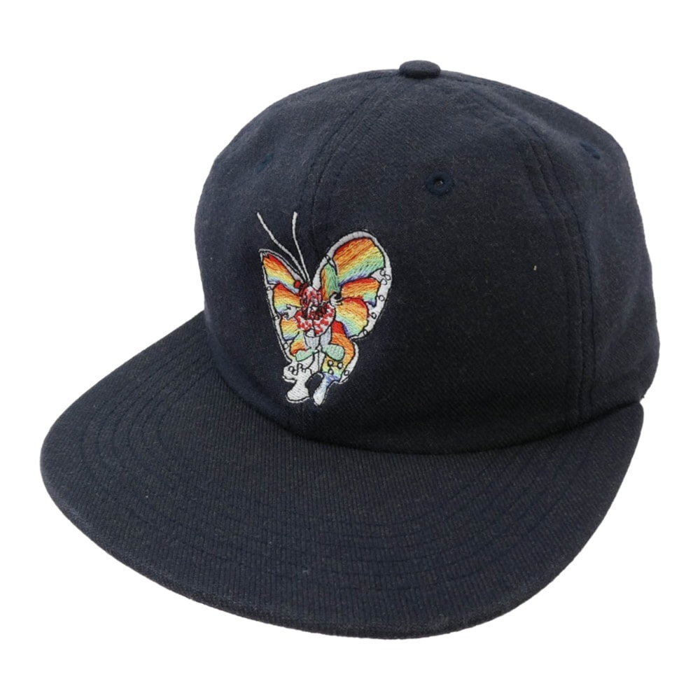 Supreme シュプリーム キャップ 16SS Gonz Butterfly 6-Panel Cap ゴンズ バタフライ 6パネル キャップ 帽子 ダークネイビー系【中古】